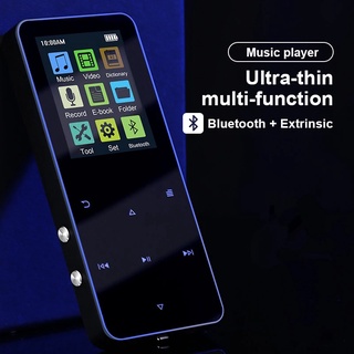 [enterega R Pida] reproductor De Música De Metal De 1.8 pulgadas Touch Mp3 Mp4 Bluetooth 4.2 soporta tarjeta Fm alarma podómetro E-Book