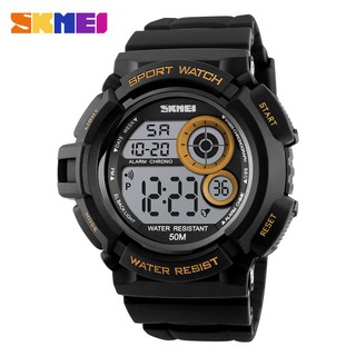 SKMEI reloj deportivo Oficial LED Resistente al Choque Digital relojes de pulsera impermeables para hombre