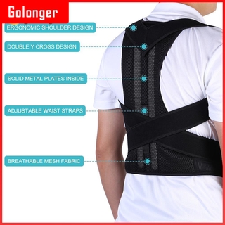 Cinturón corrector De Postura ajustable Para hombros/correa De columna vertebral/faja De soporte Para mujeres hombres