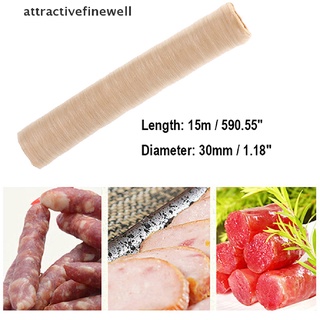 [atractivefinewell] 15mx30mm herramientas de embalaje de salchichas comestibles carcasas de salchicha jeringa fabricante de salchichas (1)
