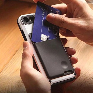 Ly 3Pcs elástico teléfono cartera caso autoadhesivo pegatinas tarjetas de identificación titular de la tarjeta de crédito Universal bolsas monedero de silicona palo en el bolsillo del teléfono móvil (4)