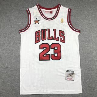 Camiseta De Basquete Branca Masculina Nba / Chicago Bulls # 23 Michael Jordan 1998 (1)