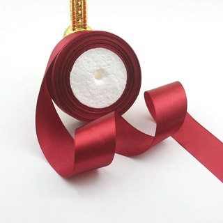 KUZA1RA 25 yardas/rollo de regalo de regalo suministros de manualidades decoración de boda cinta de satén regalo embalaje navidad Scrapbook DIY 38 mm tela de costura (8)