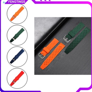 Fe Durable Wrist Strap Soft Silicone Watch Bracelet Fine Workmanship