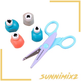 [Sunnimix2] 5 piezas Mini perforadora de papel para hacer Scrapbooking Craft Puncher formas DIY herramienta (5)
