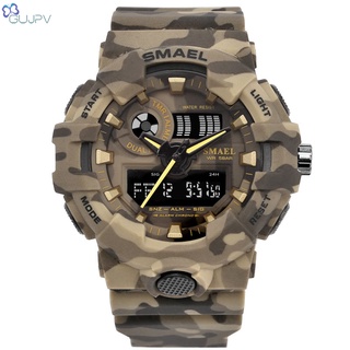 Reloj Digital De camuflaje/Militar/deportivo/Led/Digital/ Hora dual/Militar/impermeable