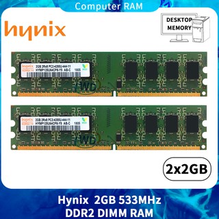 Hynix 4GB 2pcs 2GB DDR2 PC2-4200U 533MHz 2Rx8 CL4 DIMM RAM memoria RAM componentes de ordenador BD22 (1)