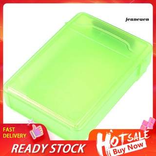 funda de almacenamiento de plástico verde disco duro para proteger 3.5 pulgadas sata ide hdd