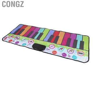 congz - alfombra de piano musical para niños, teclado, teclado, juego educativo