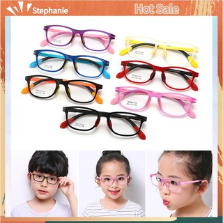 FAST| Gafas para niños niñas TR90 cuadrado Flexible marco Anti-deslumbramiento antideslumbramiento edad 4-10