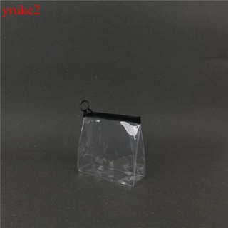 Yruke2 portátil de viaje transparente cosméticos bolsas de almacenamiento de textura clásica creativa Chic impermeable maquillaje cremallera bolsa de embrague