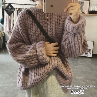 Estilo coreano suelto cuello redondo suéter 2021 otoño nuevo