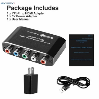 Ypbpr a HDMI convertidor soporta convertidor de Audio de vídeo 4K adaptador para DVD PSP Xbox 360 PS2 a HDTV Monitor ABL