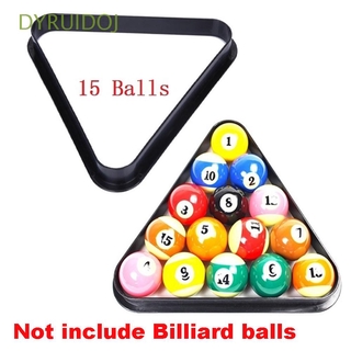 dyruidoj - estante de billar negro (15 bolas, marco de triángulo, accesorios de mesa, 9 bolas, posicionamiento estándar, tamaño estándar, soporte para billar, multicolor)