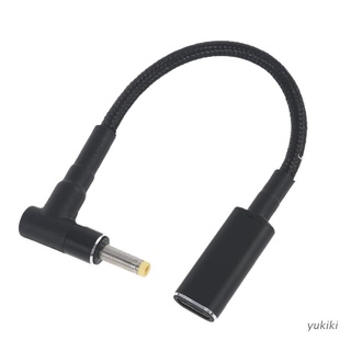 Kiki. Cable de datos universal USB-C tipo C a DC 4X mm PD 100W Cable de transferencia de datos utilizado para todos los enchufes tipo C