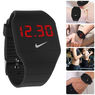 Nike Led Impermeable Digital Reloj Electrónico Estudiantes Ocio Simple Hombres Deportivo