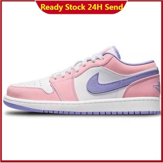 Ready Stock Force1 Jordan Aj1 Pink Women Running Shoes New Style Low Top Sneakers Kasut Perempuan