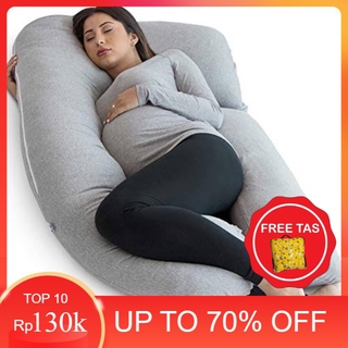 (venta) Almohada embarazada Material de algodón - almohada de maternidad en forma de U cómodo lindo motivo (bolsa gratis)