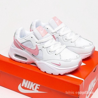 Originais Nike Air Max Fusion Men 's and women's running Sapatos Zapatos Deportess Tenis Tamanho Grande -- white pink