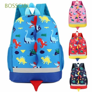 Bossgirl de alta calidad niños niñas dinosaurio niños niños lindo de dibujos animados preescolar mochila niño bolsas de la escuela/Multicolor