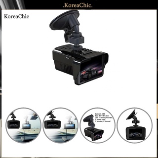 <koreachic> Abs Car DVR 2 en 1 Dash Cam con Detector de velocidad Radar registro de conducción para vehículos
