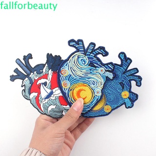 Fallforbeauty DIY adhesivo de transferencia de calor bordado plancha en parche ropa parche ropa insignias de costura para bolsa de tela camiseta Van Gogh tela lavable apliques