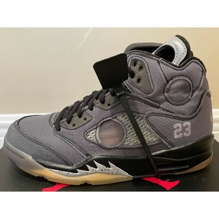 Off blanco x Nike Air Jordan 5 Retro SP negro muselina CT8480 001 AJ5 zapatos de baloncesto