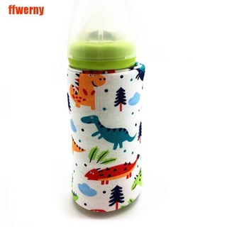 [ffwerny] calentador portátil de botella calentador de viaje bebé niños leche agua usb cubierta bolsa suave (6)