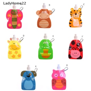 Portátil ecológico plegable de dibujos animados Animal bolsa de agua de los niños de viaje botella de bebida {bigsale}