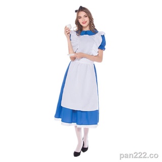 ◙◙✧Halloween COS Alice in Wonderland Maid Maid Costume, Wizard of Oz Character Costume, Stage Performance Costume