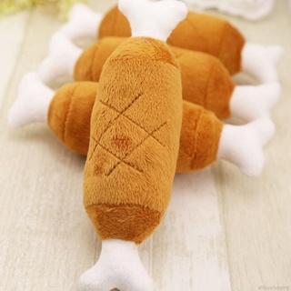 juguete saludable para mascotas/juguete chirriante de doble hueso y pata de pollo (1)