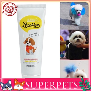 superpets Dog Hair Dye Cream Bichon Cat Pet Dyeing Agent Ointment Grooming Beauty Supplies