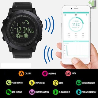 reloj inteligente deportivo digital deportivo para hombre con podómetro reloj de pulsera para ios y android 50 m impermeable