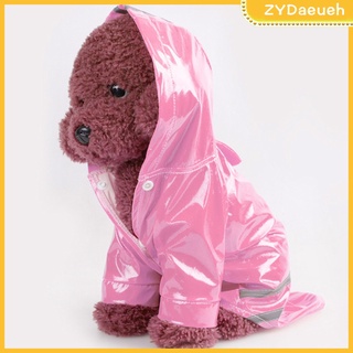 abrigo de invierno para perro impermeable cachorro mono lluvia poncho mascota chaqueta reflectante (1)