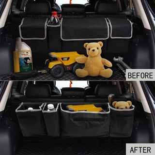 Organizador de maletero del coche accesorios interiores del coche asiento trasero caja de almacenamiento