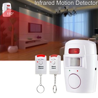 Sensor de movimiento alarma con dos mandos a distancia - Control remoto Sensor de movimiento alarma - mando a distancia