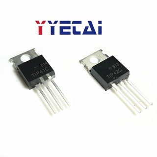 Yyt 50PCS TIP41C NPN TIP42C PNP a-220 Transistor de potencia en línea Transistor