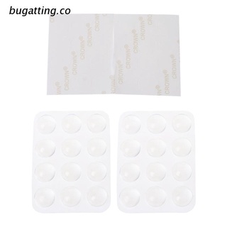 b.co 24pcs Adhesive Circle Anti Slip Bumper Shock Absorber Closestool Soft Cushion