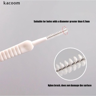 kacoom 50 pzs cepillo de limpieza antiobstrucción reutilizable mini cepillos para baño herramientas co (2)