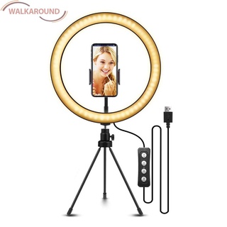 (Wal) Pulgadas LED Selfie anillo de luz de escritorio foto Video anillo de la lámpara para el teléfono