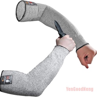 (YenGoodNeng) 1pc nivel 5 HPPE resistente a corte Anti-punción de protección de trabajo de la manga del brazo