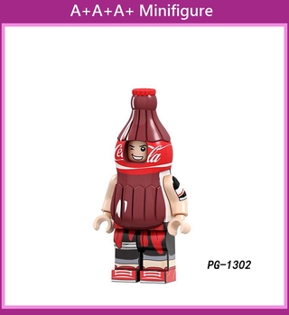 lego minifigures pg8134 ahumado puro leche coca fanta sprite salsa bloques de construcción juguetes (1)