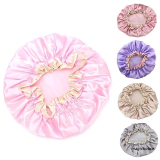 magichouse Lovely Thick Women Shower Hats Colorful Bath Cap Hair Cover Waterproof Elastic