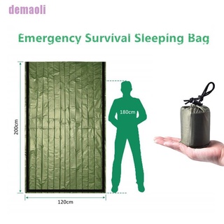 【dem】Outdoor Emergency Sleeping Bag Thermal Keep Warm Waterproof First Aid Blanke