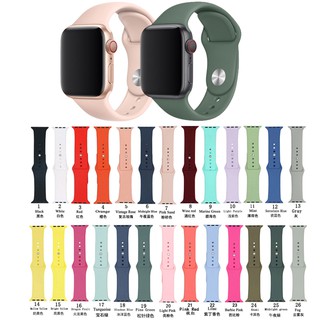 Silicona Suave Apple Watch Correa Para IWatch Series 1 2 3 4 5 6 7 SE 38mm 40mm 42mm 44mm 7 41mm 45mm