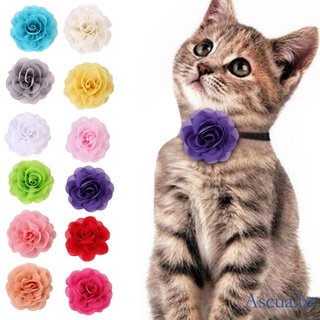 Asu-12pzas accesorios Para mascotas con corbata De mariposa/Flores/multicolores/accesorios De belleza (1)