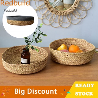 Redbuild cesta tejida redonda multifuncional artículos de frutas reutilizables para cocina