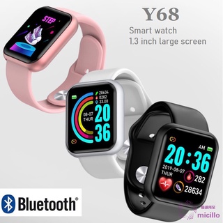 MCL Y68 Smart Watch Jam Tangan Wanita Kasut Reloj Deportivo Fitness Tracker Hombres Mujeres
