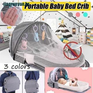 [Jingrunyun] cuna Portátil plegable Anti-mosquitos Para bebé Cama transpirable