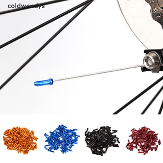 [coldwendys] 100 tapas de cable de bicicleta para freno de alambre, desviador de cambio de cable, puntas de crimpillas